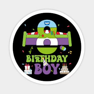 8th Birthday Boy Polical funny B-day Gift For Boys Kids Magnet